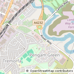Map of Cardiff, S Glam