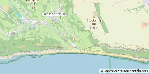 Map of Seaton, Devon