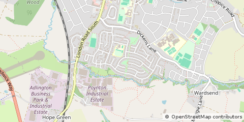 Map of Stockport, Cheshire