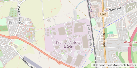 Map of Chester LE Street