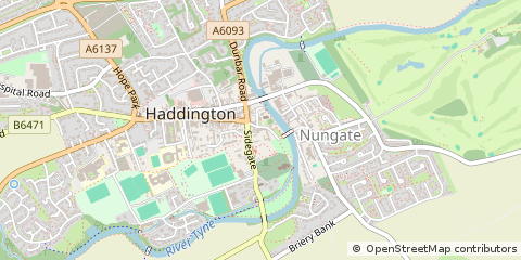 Map of Haddington
