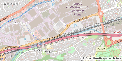 Map of Birmingham, Northants