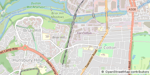 Map of Northampton
