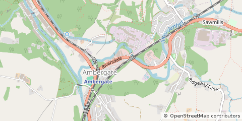 Map of Belper, Derbyshire