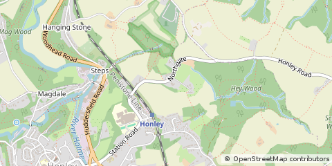 Map of Holmfirth, West Yorkshire