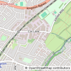 Map of Chessington, Surrey