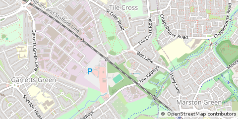 Map of Birmingham, West Midlands