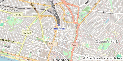Map of Brighton, East Sussex
