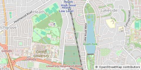 Map of Cardiff