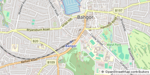 Map of Bangor, Co Down