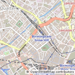 Map of Birmingham, West Midlands