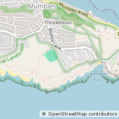 Map of Swansea, West Glamorgan
