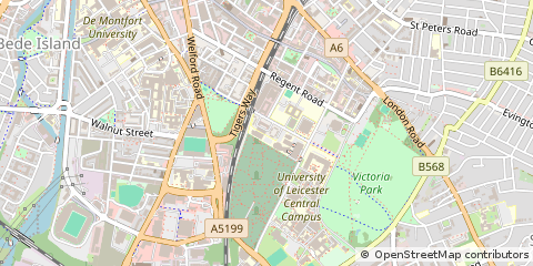 Map of Leicester