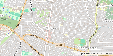 Map of Bournemouth, Dorset