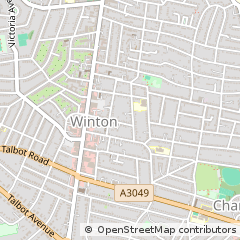 Map of Bournemouth, Dorset