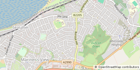 Map of Whitstable