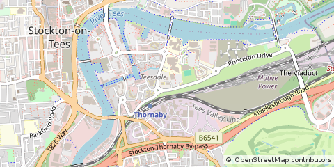Map of Stockton-on-Tees