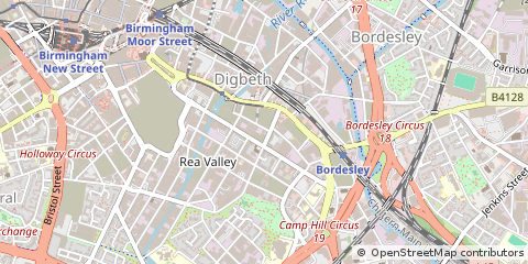 Map of Birmingham, West Midlands