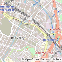 Map of Birmingham, West Midlands
