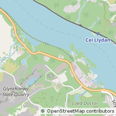 Map of Llanberis, Gwynedd