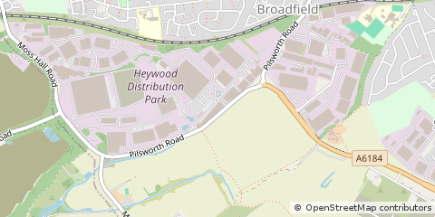 Map of Heywood, Lancashire