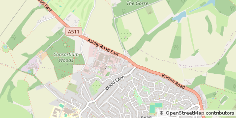 Map of Burton-on-Trent, Derbyshire