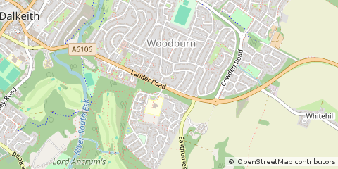 Map of Dalkeith
