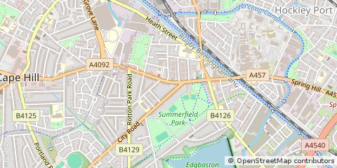 Map of Birmingham, West Midlands
