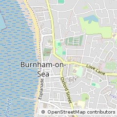 Map of Burnham-on-SEA
