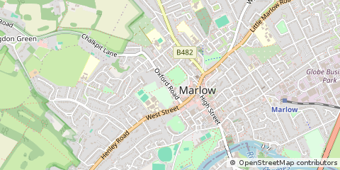 Map of Marlow, Bucks