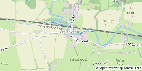 Map of Salisbury, Wiltshire