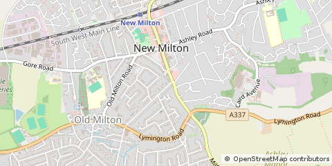 Map of NEW Milton, Hampshire