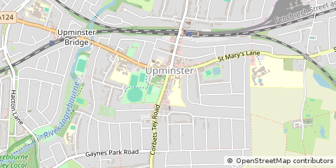 Map of Upmisnter, Essex
