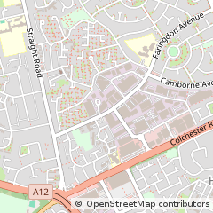 Map of Romford, Essex