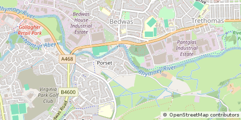 Map of Caerphilly