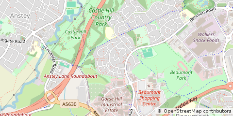 Map of Leicester