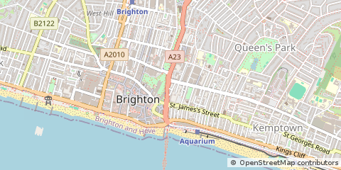 Map of Brighton, East Sussex