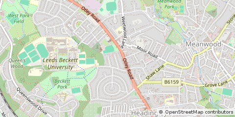 Map of Leeds