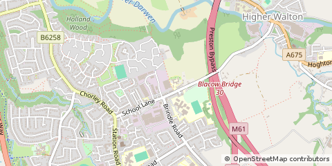 Map of Preston, Lancashire