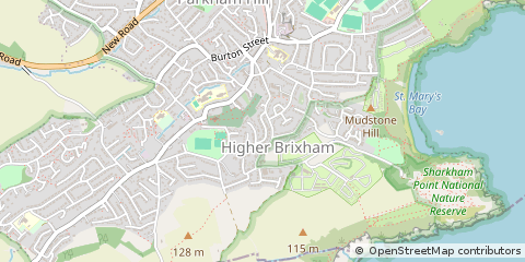 Map of Brixham, Devon