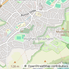 Map of Brixham, Devon