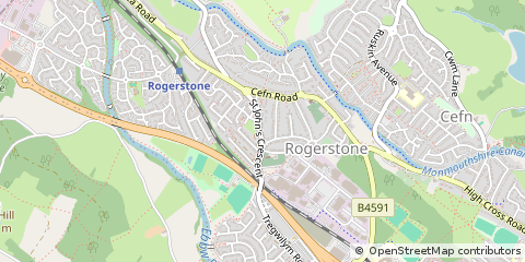 Map of Newport, Gwent