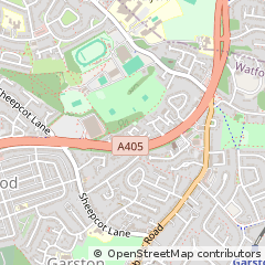 Map of Watford, Herts