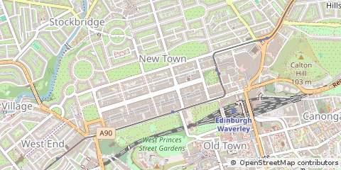 Map of Edinburgh, City of Edinburgh