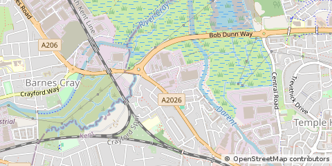 Map of Dartford, Kent