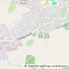 Map of Bideford, Devon