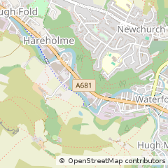 Map of Rossendale, Lancashire