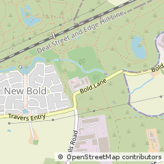 Map of ST. Helens, Merseyside