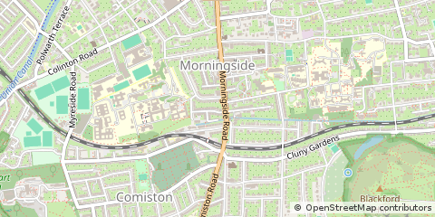 Map of Edinburgh, Midlothian