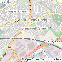 Map of Willenhall, West Midlands